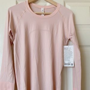New Lululemon swiftly tech long sleeve, size 8, color pink